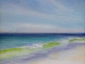 Beach Day, oil on panel, 5 x 7 in., $245.00