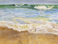 Wave Whispering Beach, 12 x 16 in., oil on panel, LOST Artwork, destroyed in Edgartown 2023
