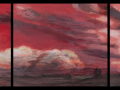 Airport Hill Triptych, oil on panel, 10 x 30 in., $600